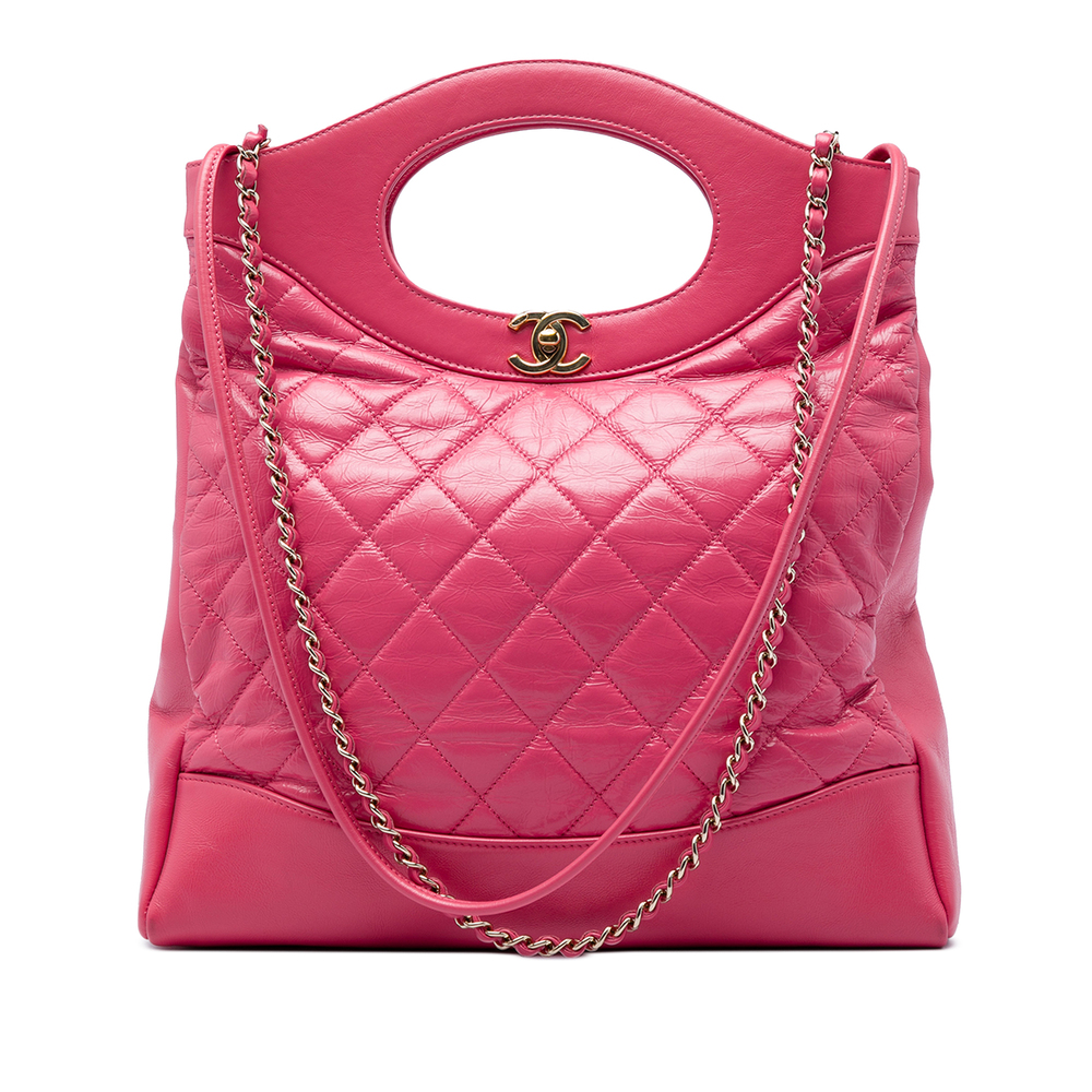 Pre-Loved Chanel Small Quilted Shiny Aged Calfskin 31 Shopping Bag